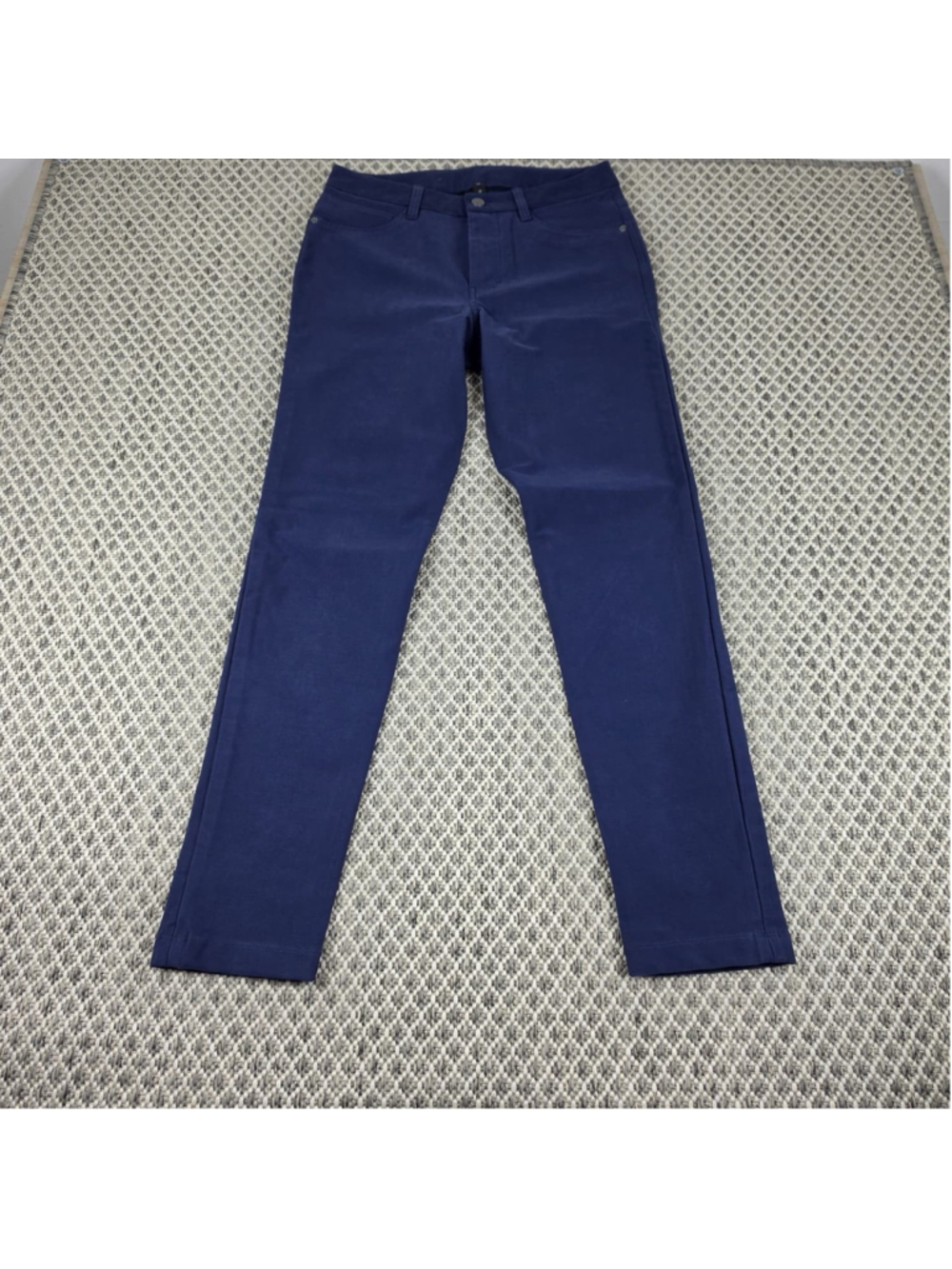 Lululemon Navy Blue Slim Straight Pants Women’s Size 28 Stretch Casual Career - Picture 2 of 10